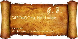 Gömöry Heliodor névjegykártya